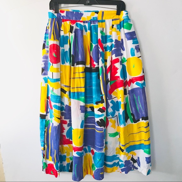 Vintage Dresses & Skirts - ♥️SALE!♥️   Vintage Colorful Abstract Skirt